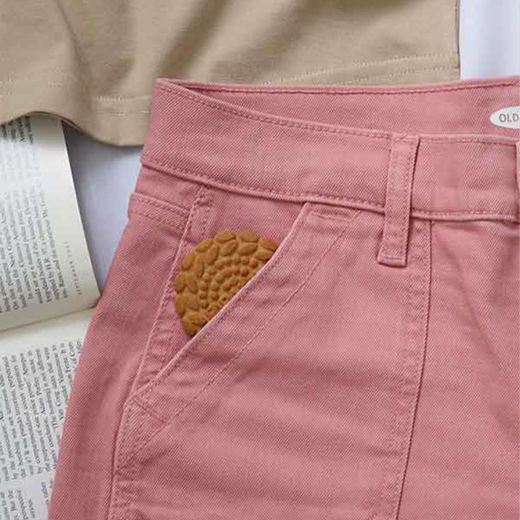 شلوارک زنانه ی صورتی جین پینک (pink) سین استایل