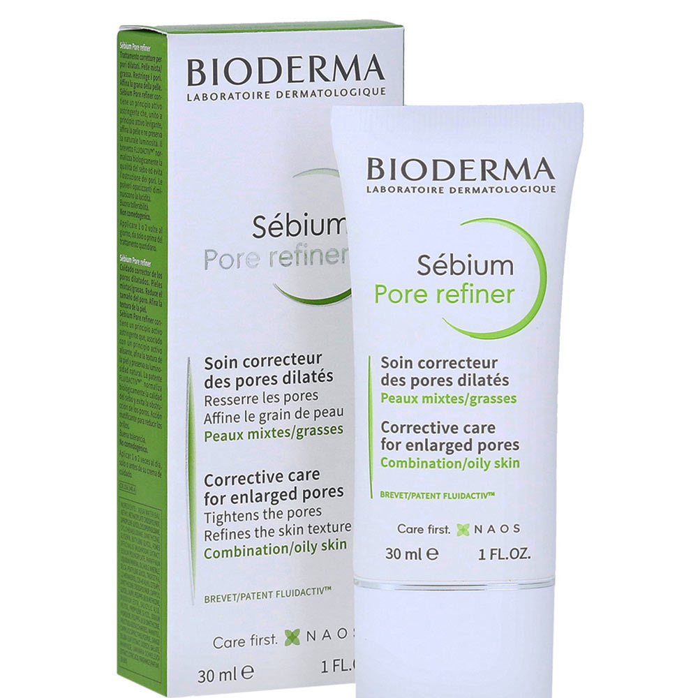 کرم جمع کننده منافذ پوست بایودرما مدل Sebium Pore Refiner حجم 30 میل