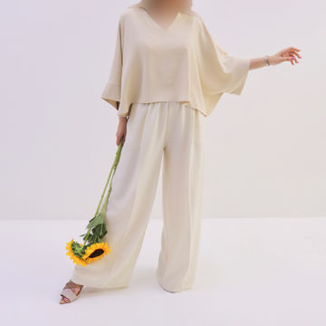 شومیز زنانه آستین کیمونو لینن بیانکا (Bianca) سین استایل