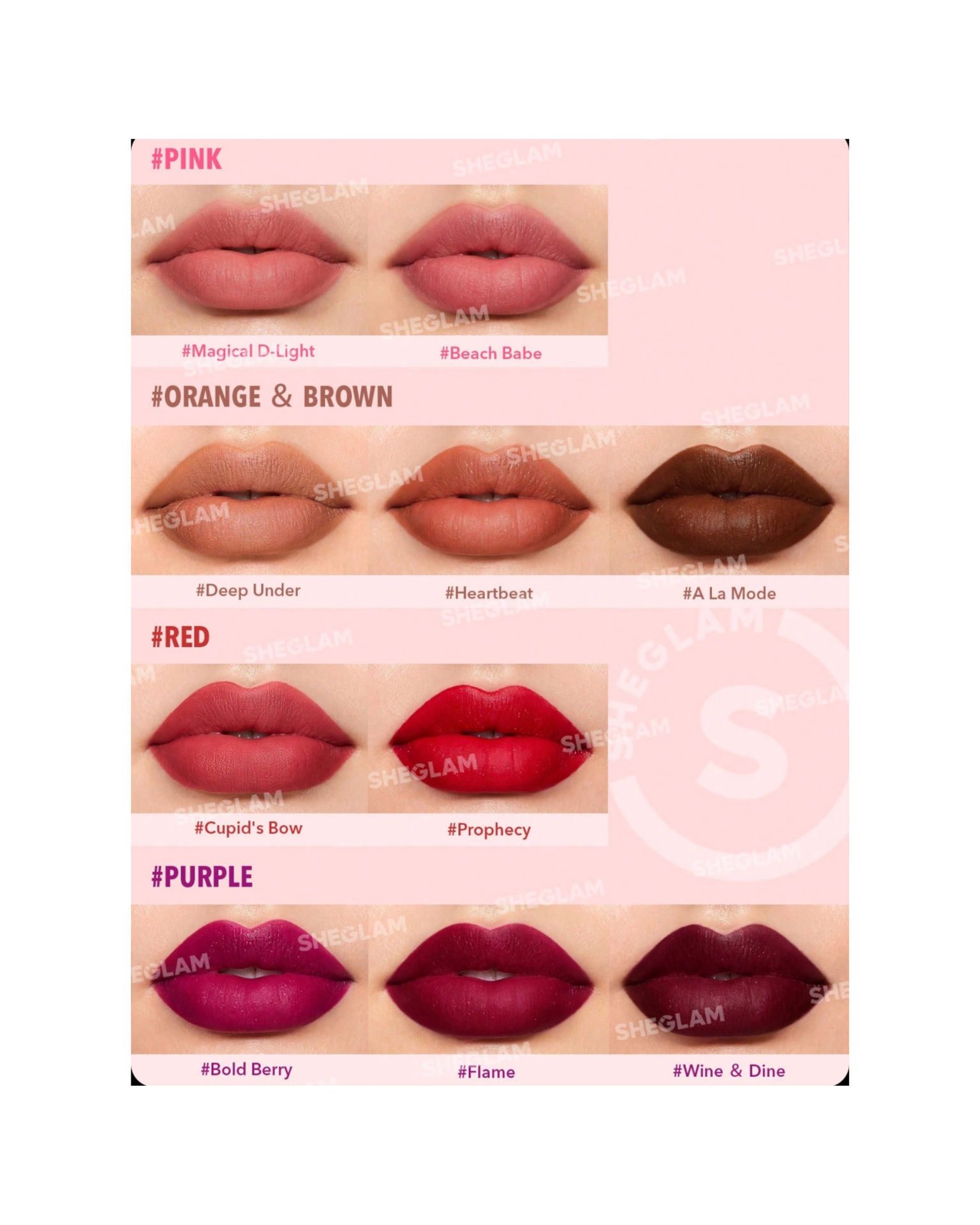 رژلب مات استار لایت شیگلم (SHEGLAM)