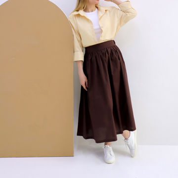 دامن زنانه لینن طرح زارا سوزی (Suzi) سین استایل