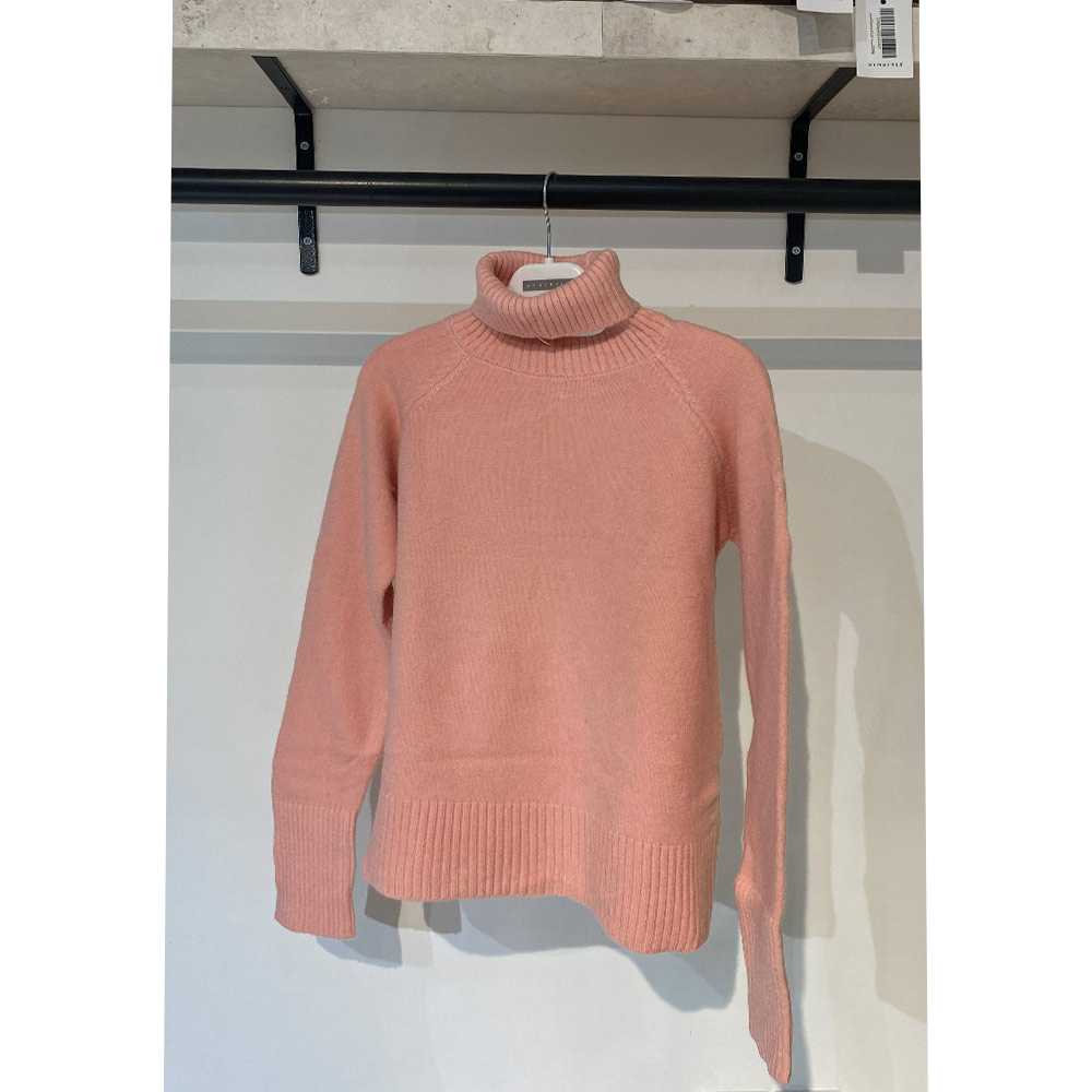 بافت زنانه یقه اسکی صورتی Fall 20