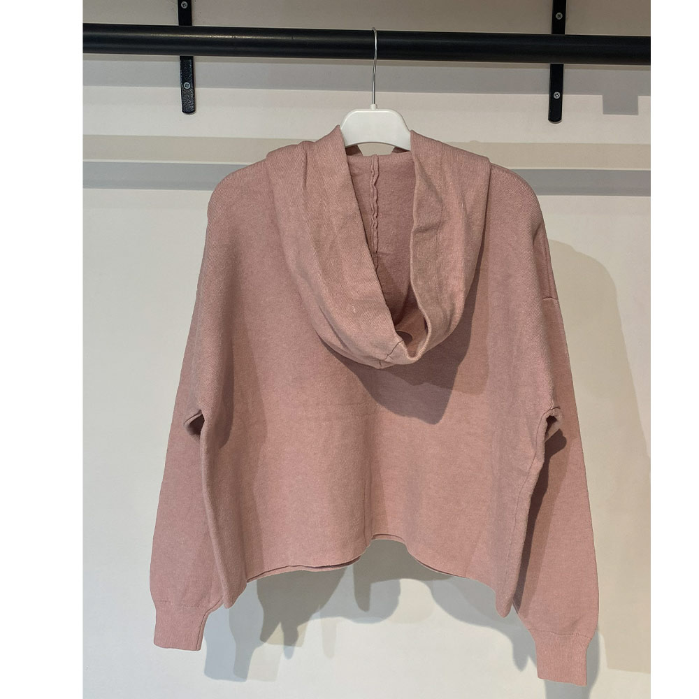 بافت زنانه کلاه دار صورتی Fall 22