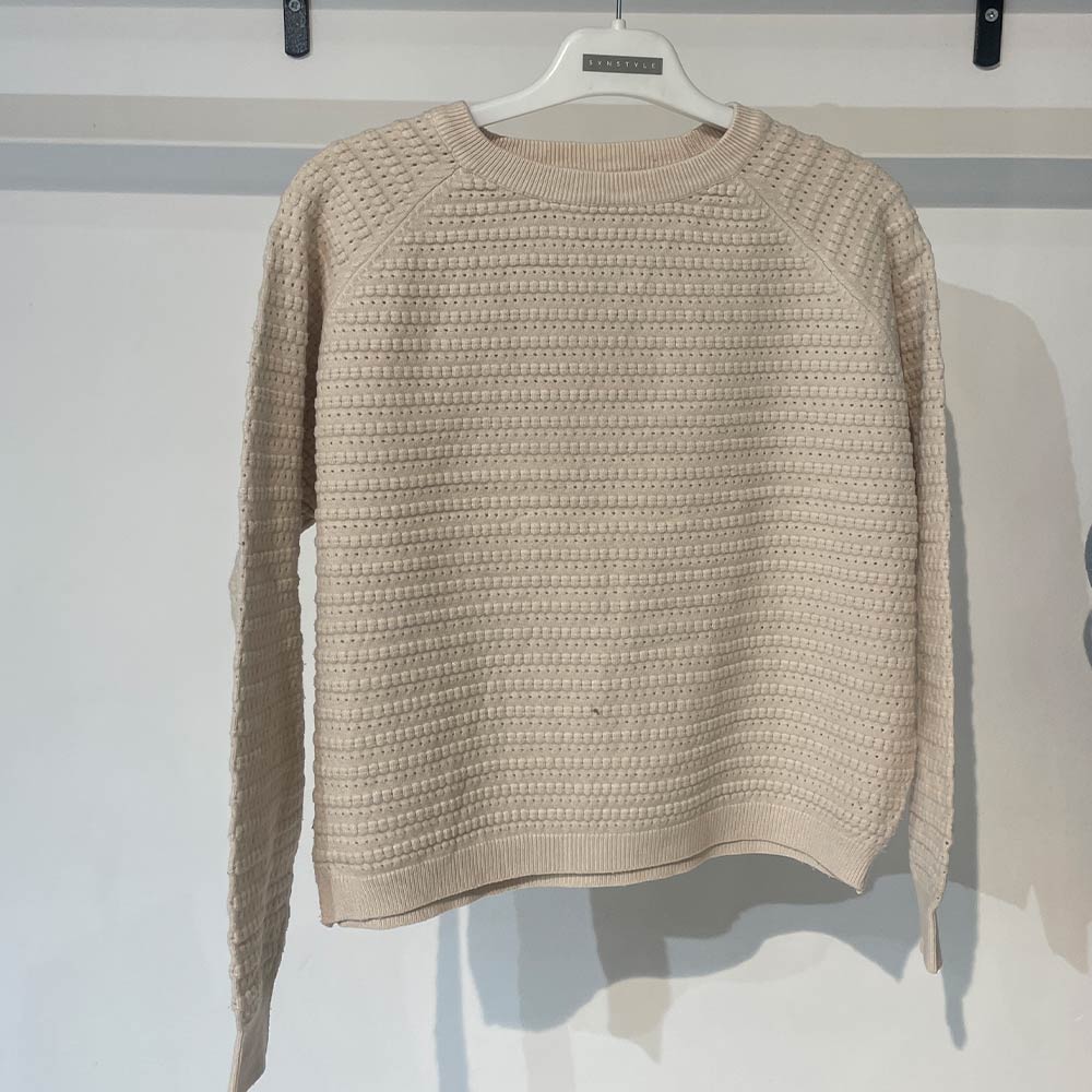 بافت زنانه یقه گرد استخوانی Fall 32