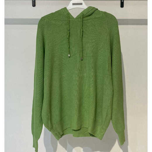 بافت زنانه کلاهدار سبز Fall 45