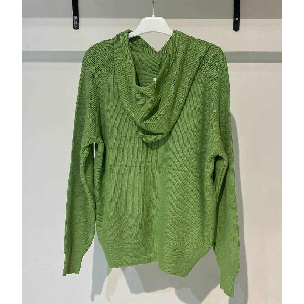 بافت زنانه کلاهدار سبز Fall 45