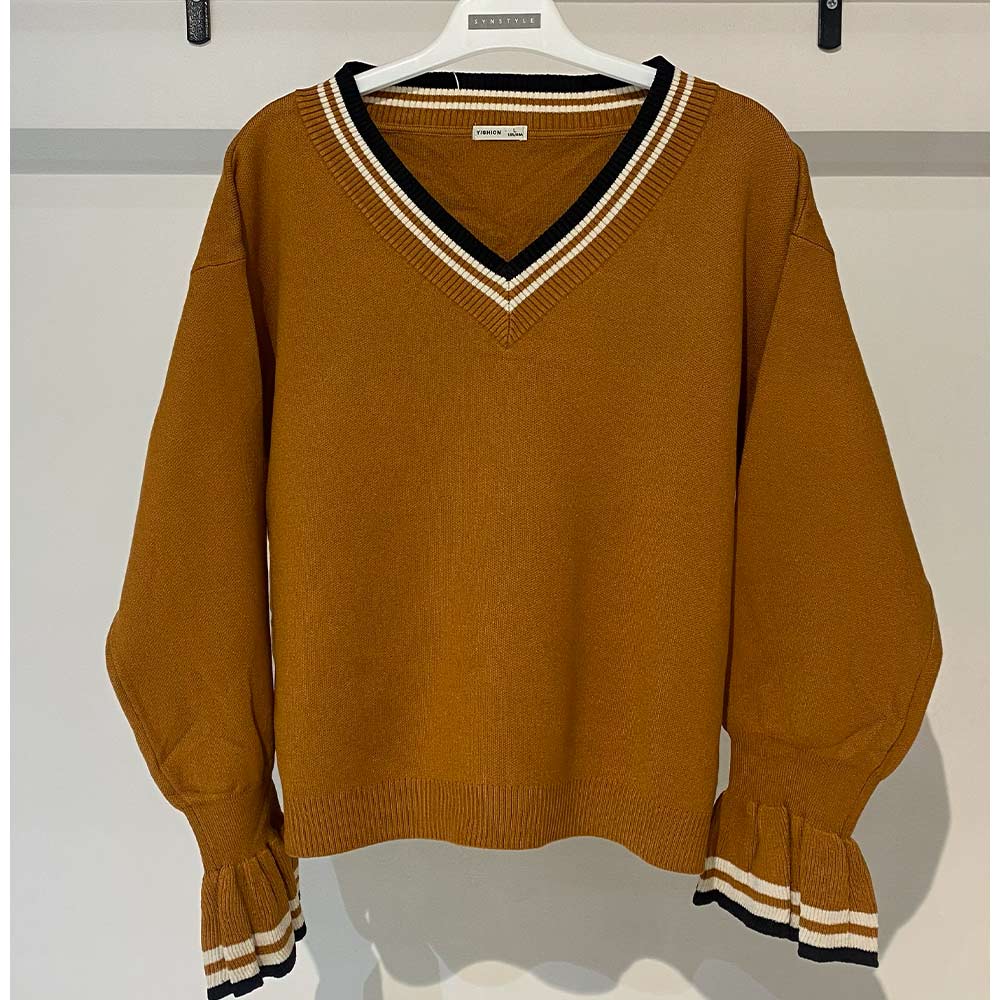 بافت زنانه عروسکی خردلی Fall 47