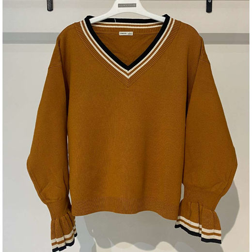 بافت زنانه عروسکی خردلی Fall 47