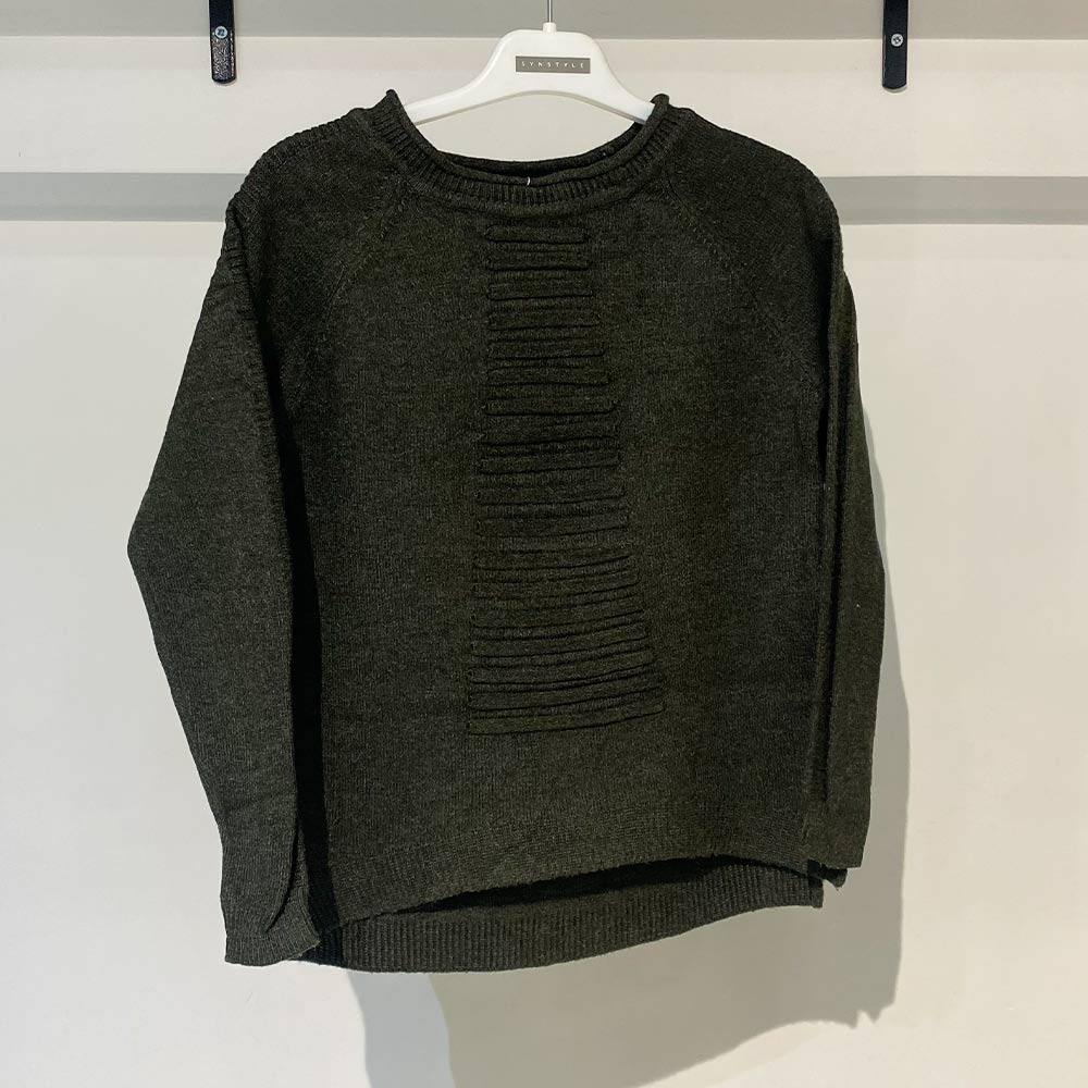 بافت زنانه آستین رگلان یشمی Fall 59