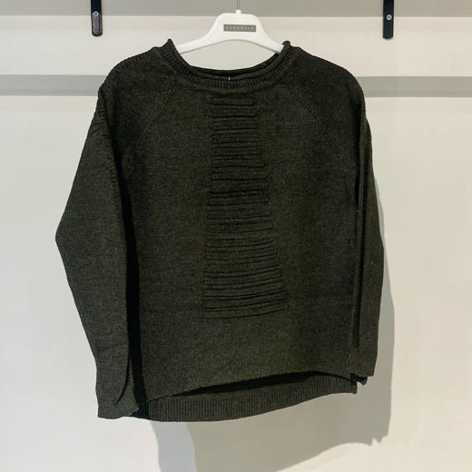 بافت زنانه آستین رگلان یشمی Fall 49