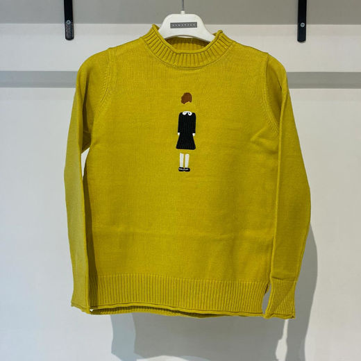 بافت زنانه گلدوزی شده زرد تیره Fall 50