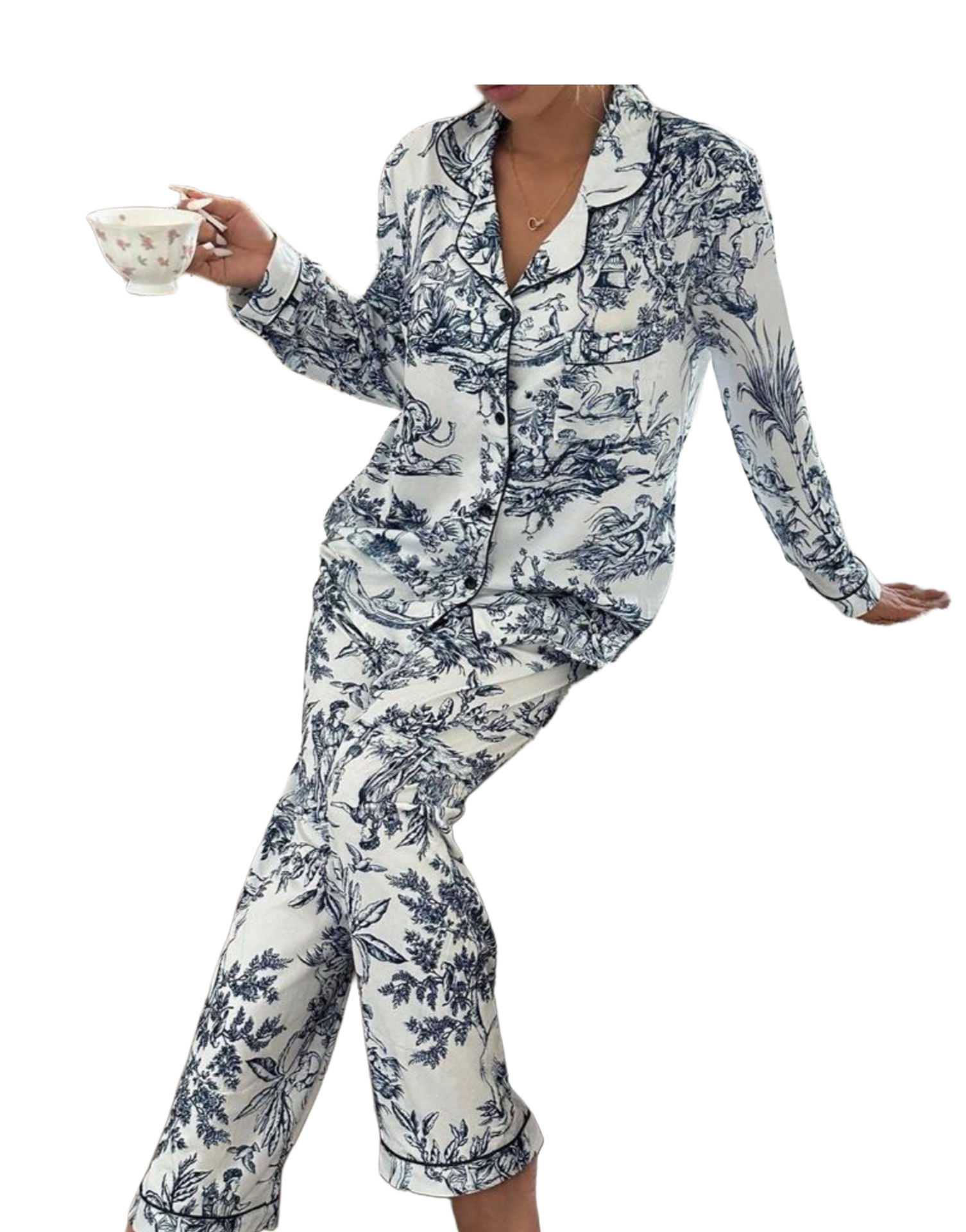 ست لباس خواب طرح دیور (Dior) شین