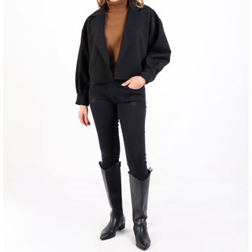 کت کوتاه زنانه پاییزه مشکی دایموند (Diamond) سین استایل