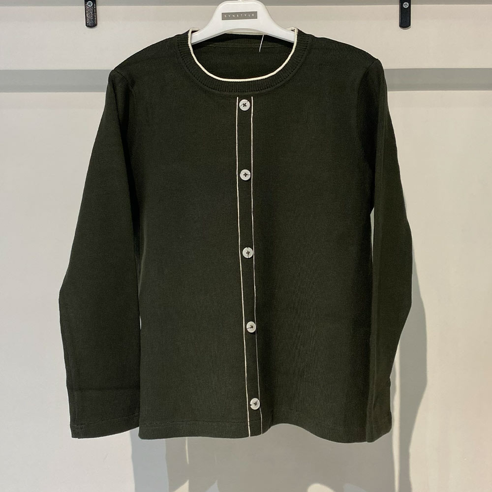 بافت زنانه یقه گرد سبز یشمی Fall 69