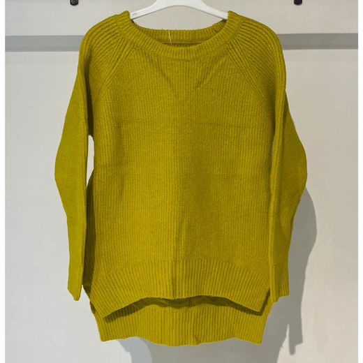 بافت زنانه ساده زرد Fall 75