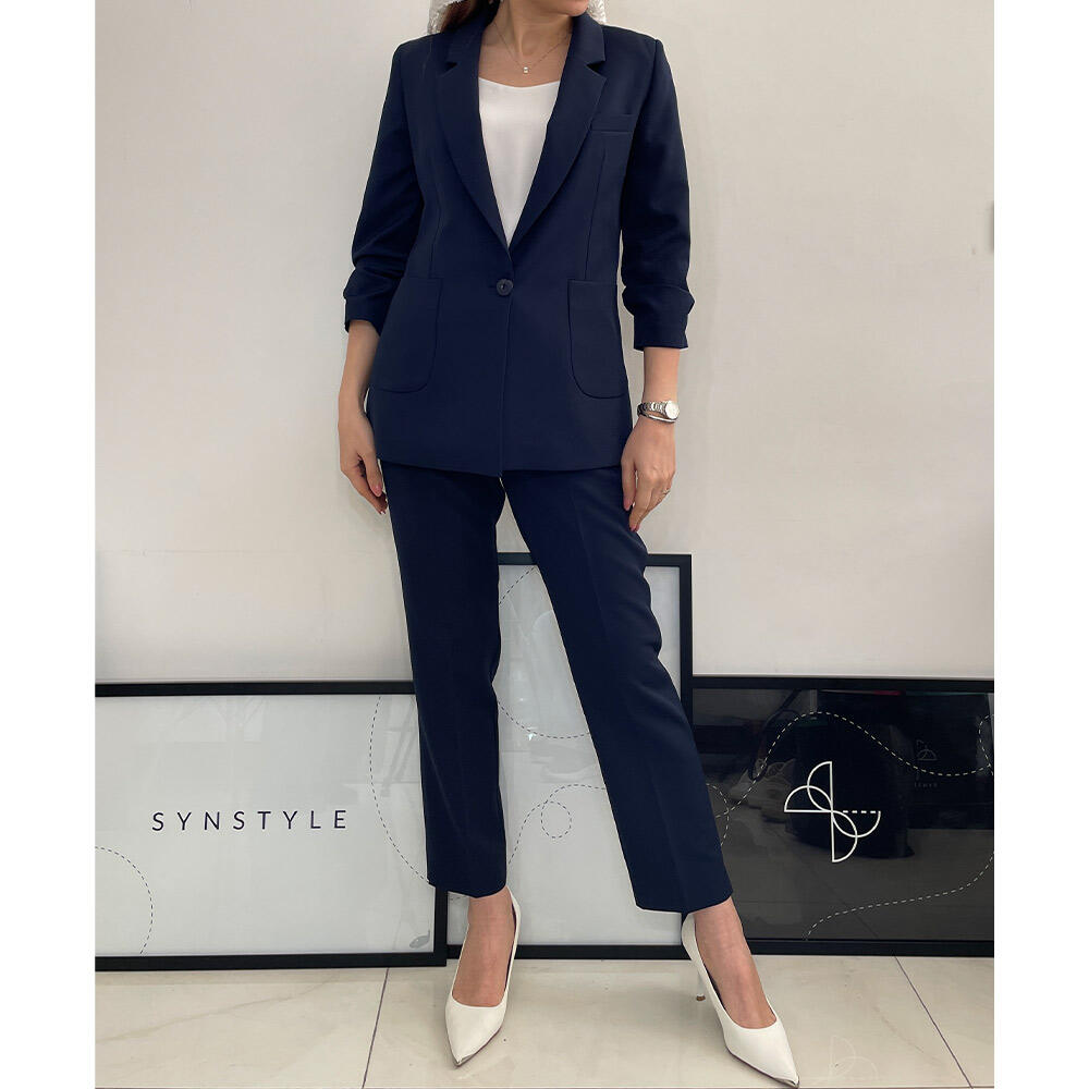 کت و شلوار زنانه کرپ کلودیا (Claudia) کد 5252