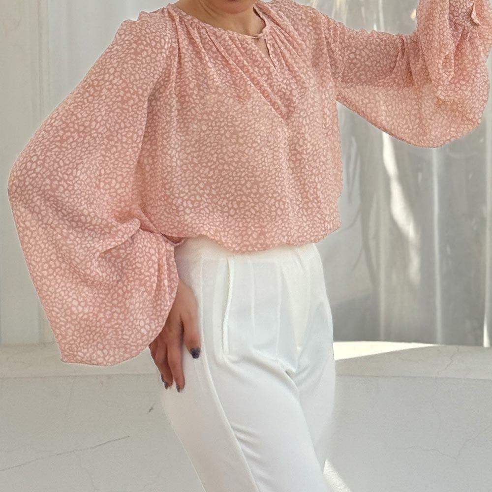 شومیز زنانه حریر چین دار دیوا (Diva) سین استایل