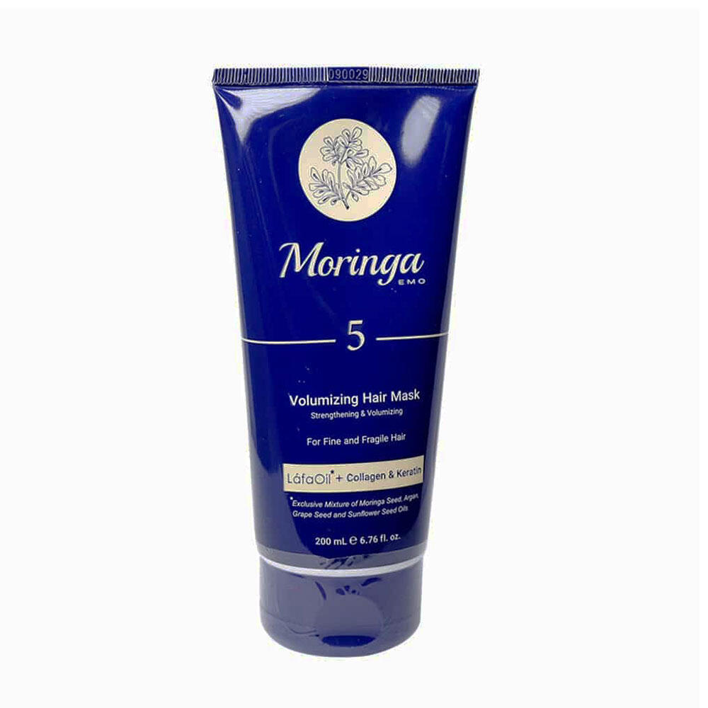 ماسک مو حجم دهنده تیوپی 5 مناسب موهای نازک و شکننده مورینگا ( Moringa )