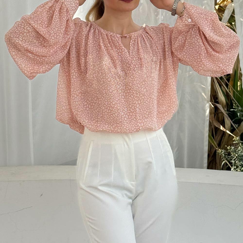 شومیز زنانه حریر چین دار دیوا (Diva) سین استایل