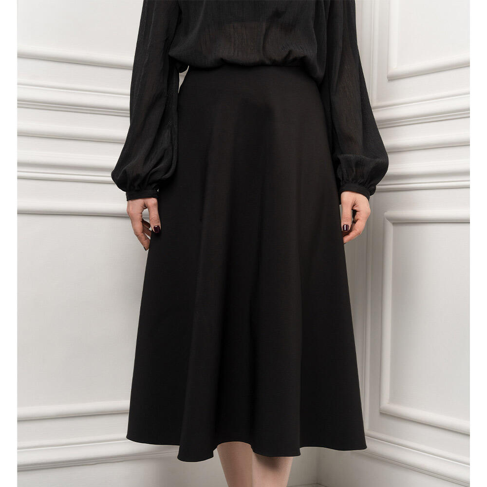 دامن زنانه کلوش کرپ آسنات (asenat) سین استایل