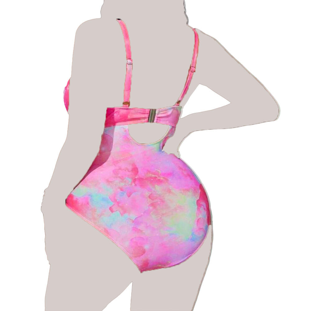 مایو زنانه یک تکه پلاس سایز رینبو (RainBow) از برند شین Shein