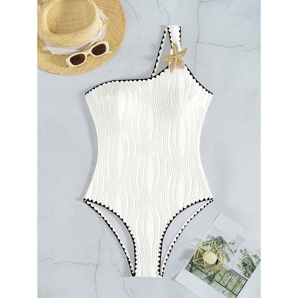 مایو زنانه یک تکه ویوی (Wavy) برند شین Shein