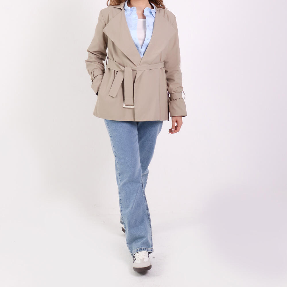 بارانی زنانه کوتاه زویا (Zuya) سین استایل