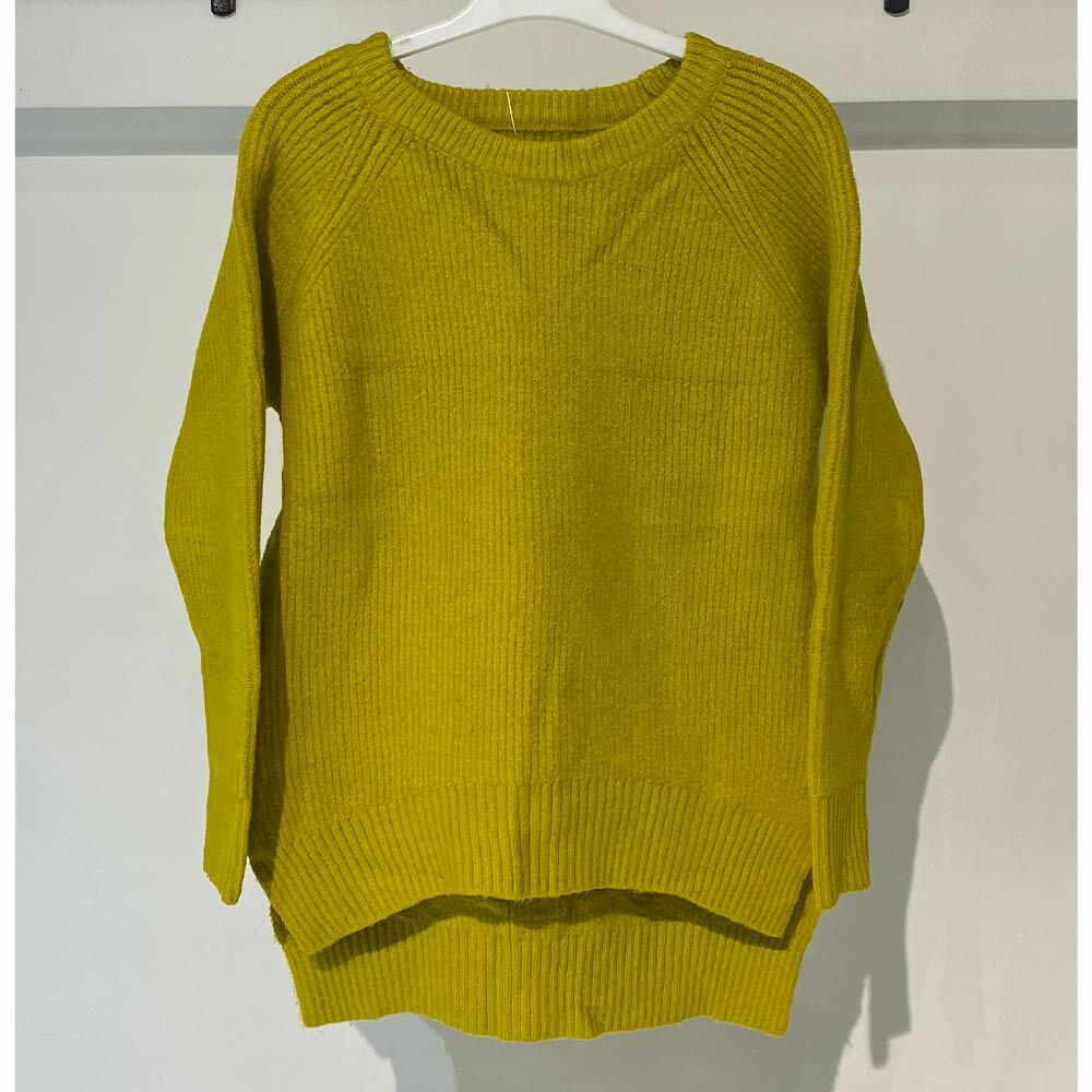 بافت زنانه ساده زرد Fall 75