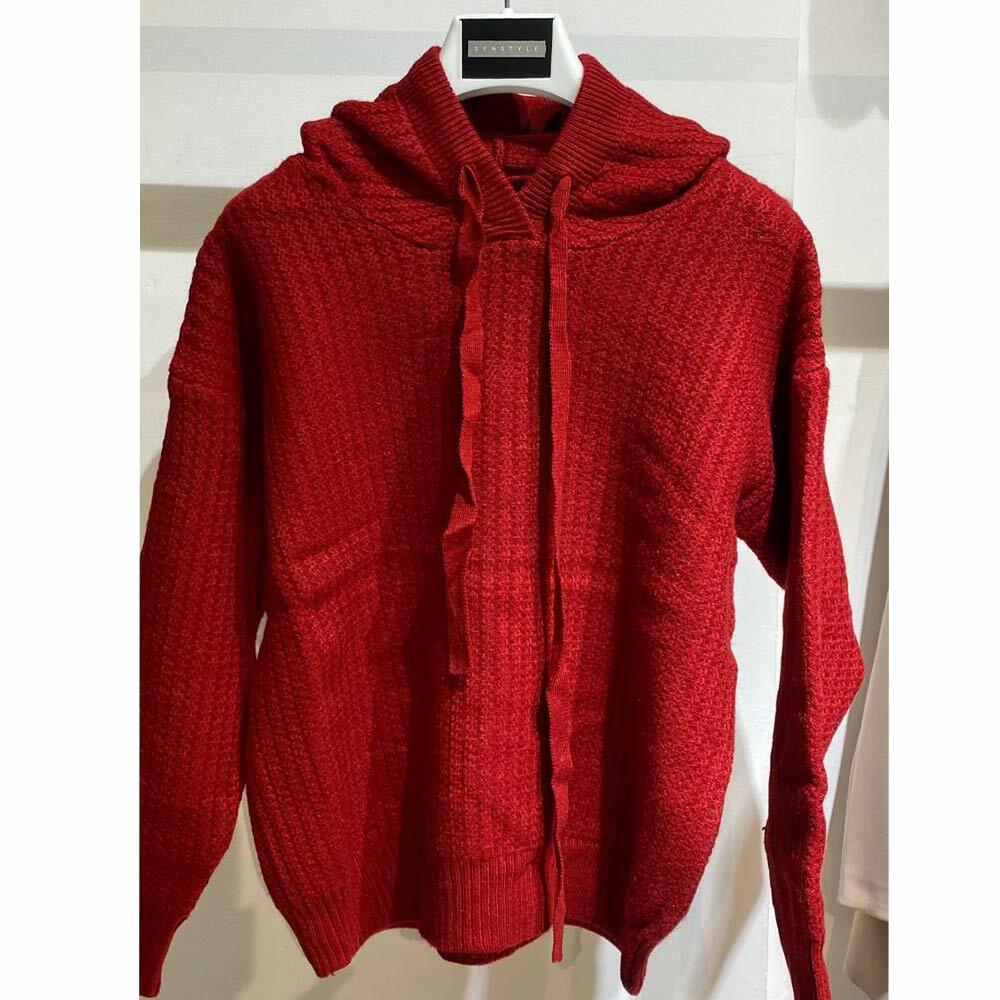 بافت زنانه کلاهدار قرمز Fall 71