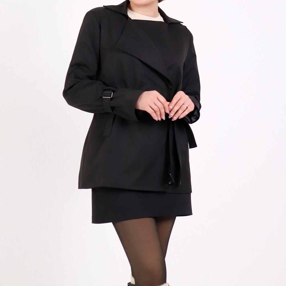 بارانی زنانه کوتاه زویا (Zuya) سین استایل