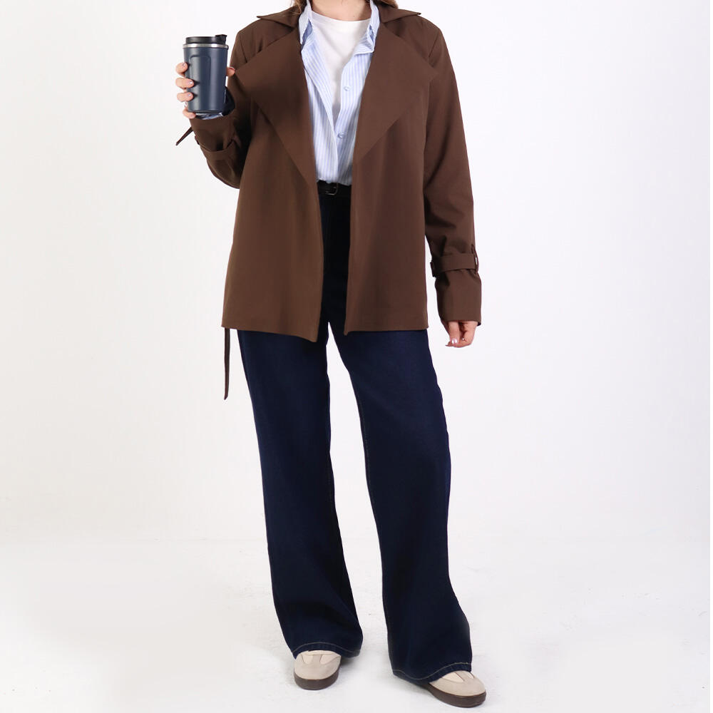 بارانی زنانه کوتاه زویا (Zuya) سین استایل