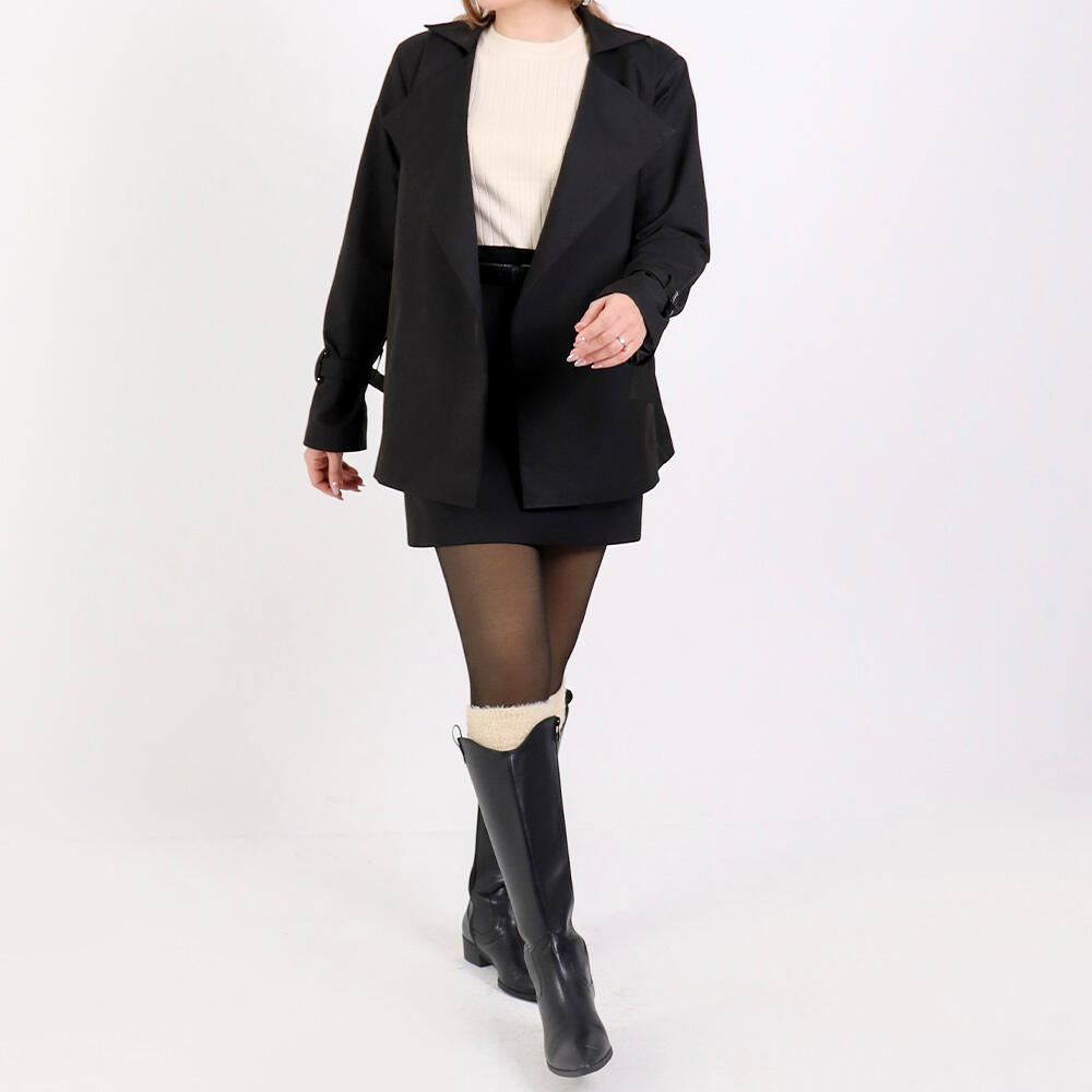 بارانی زنانه کوتاه زویا (Zuya) سین استایل