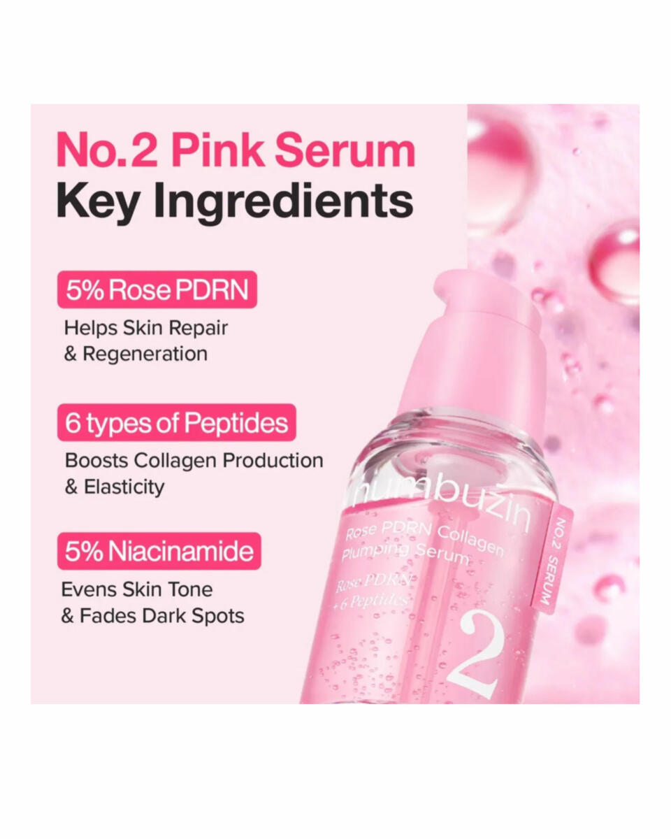 سرم حجم‌دهنده و سفت‌کننده رز PDRN نامبوزین ( Numbuzin )