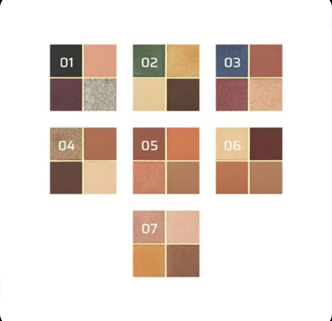 پالت سایه چهار رنگ گلدن رز  (Golden rose)