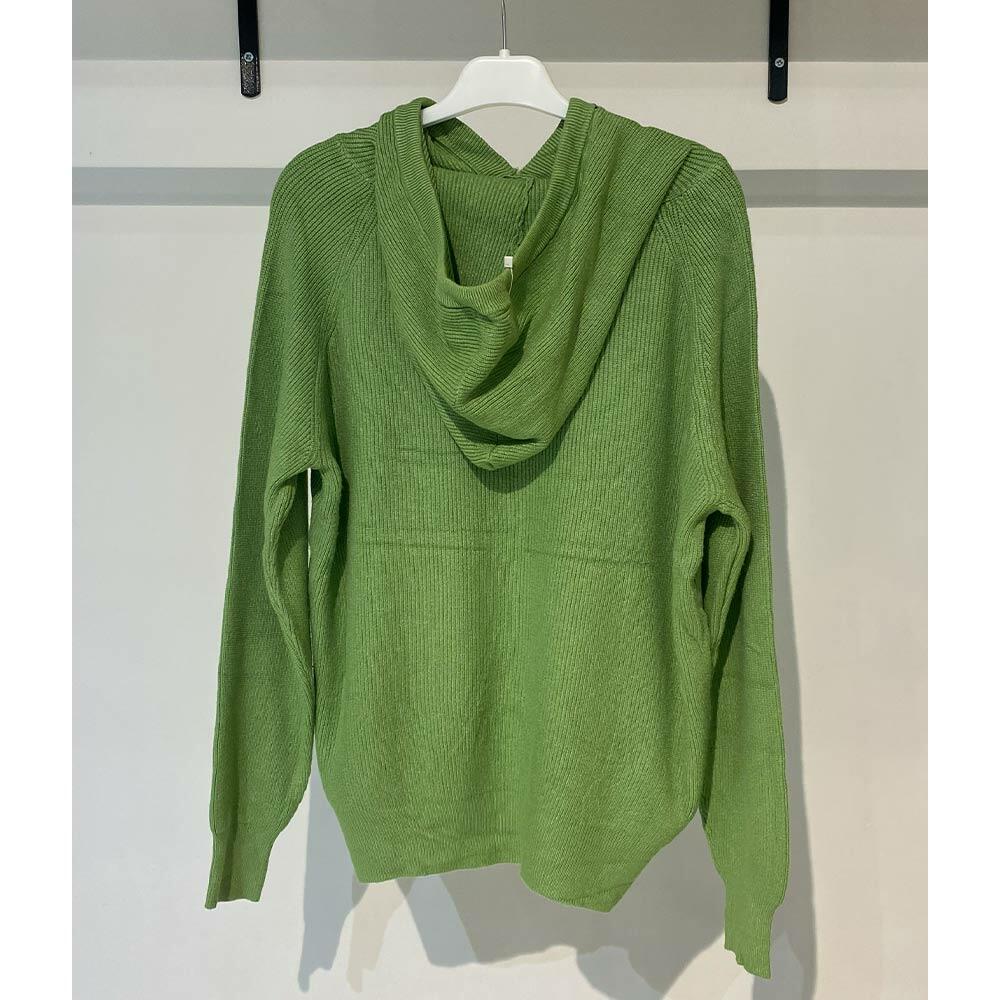 بافت زنانه کلاهدار سبز Fall 45