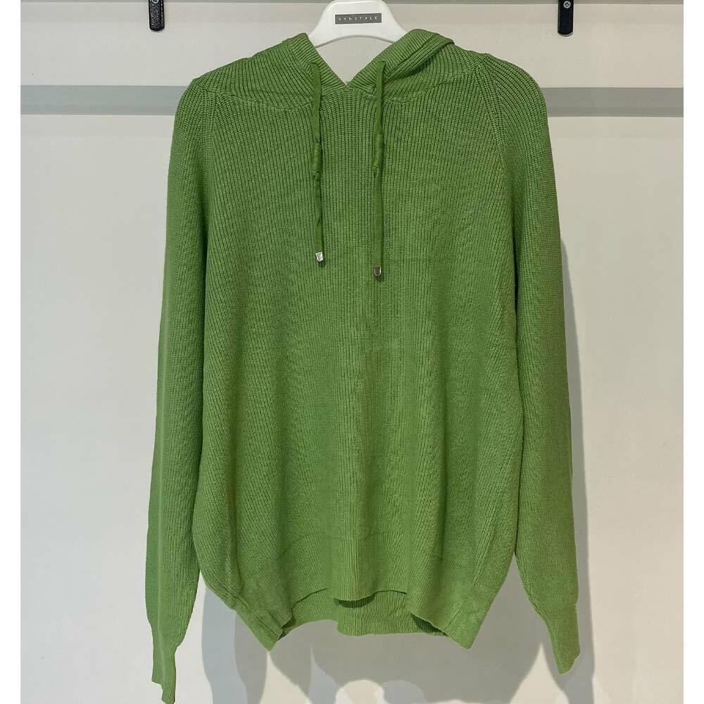 بافت زنانه کلاهدار سبز Fall 45