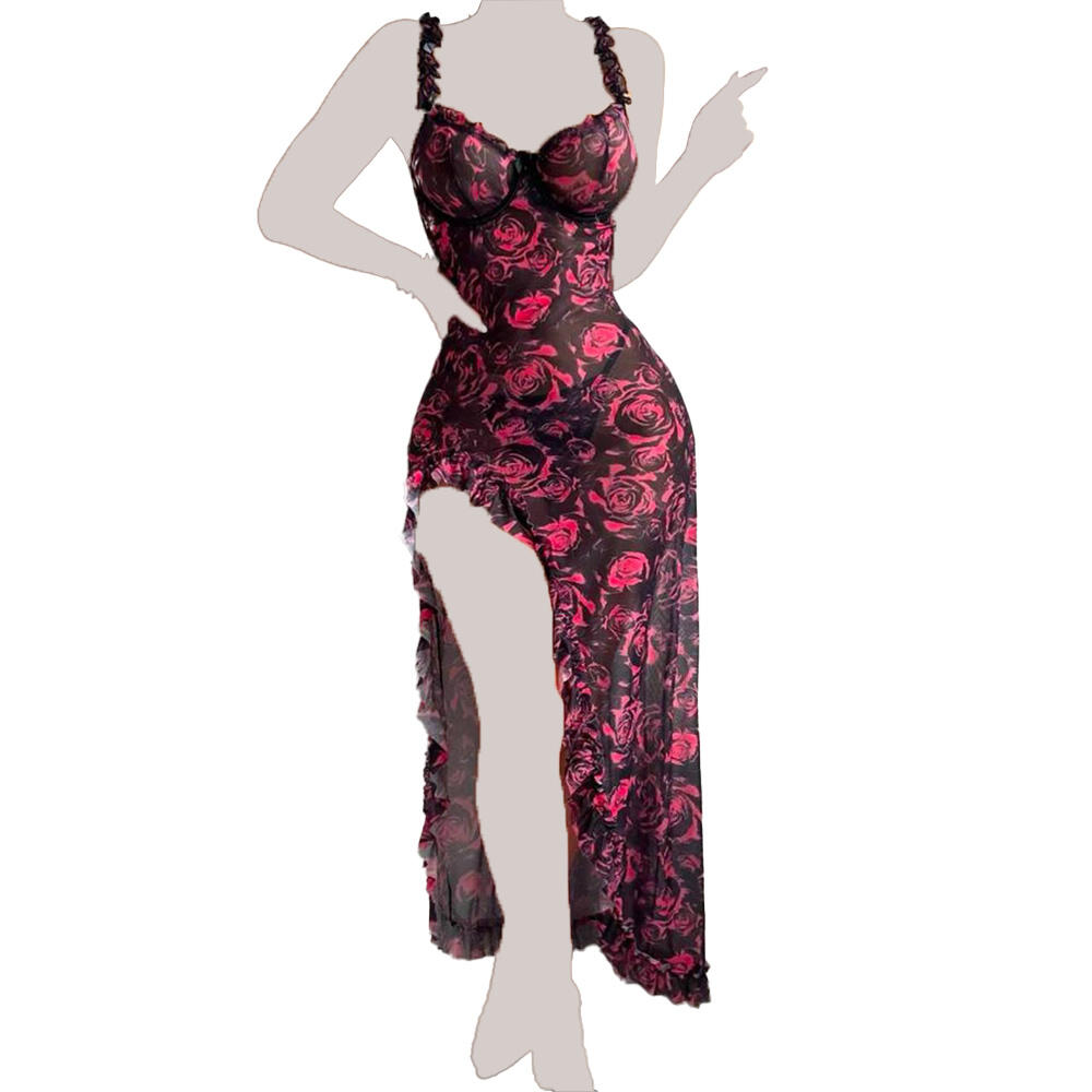 لباس خواب زنانه حریر فنر دار میلی (Milli)