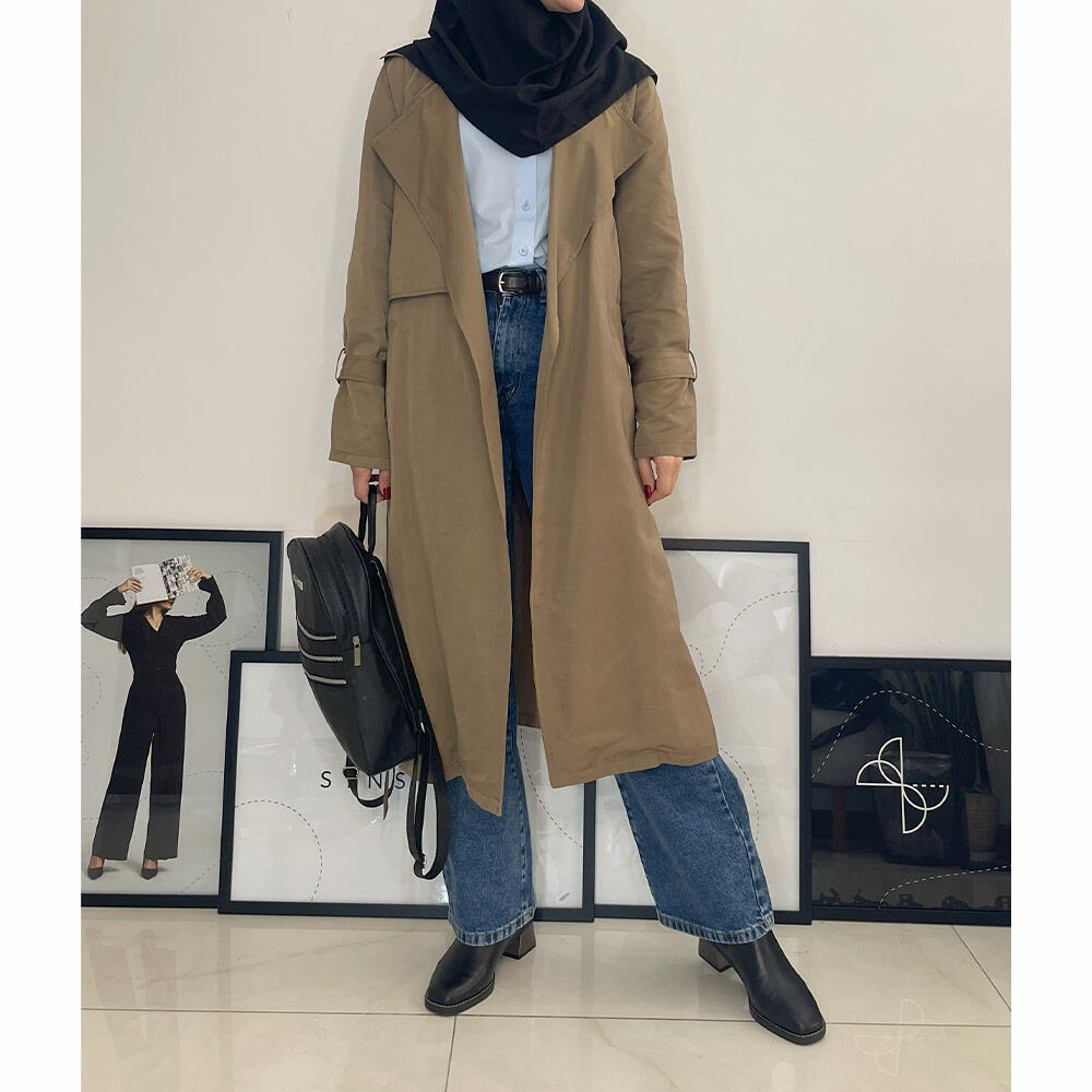 بارانی بلند زنانه فرانکلین (Franklin) سین استایل