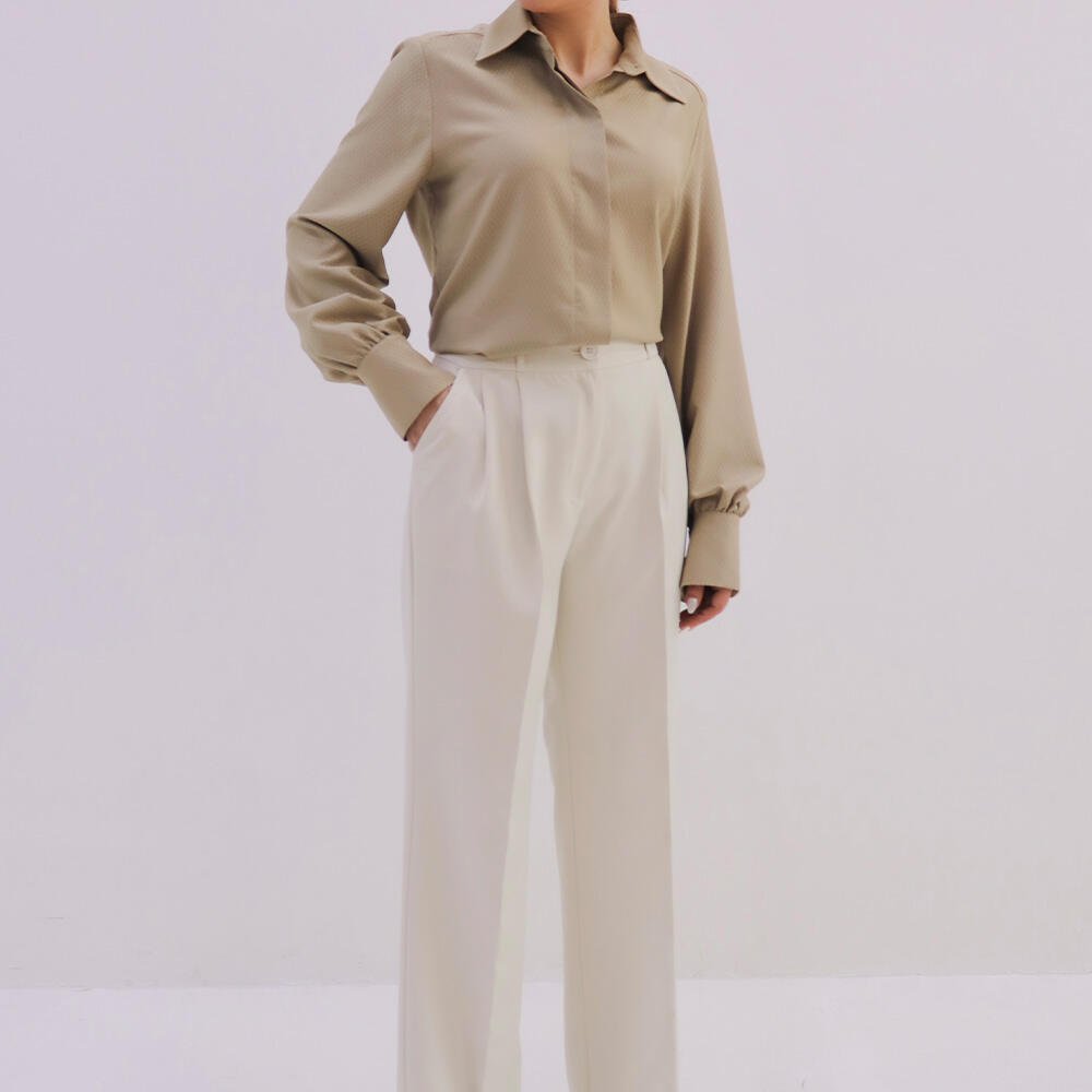 شلوار زنانه کرپ راسته‌ی آلا (Alla) کد 6243