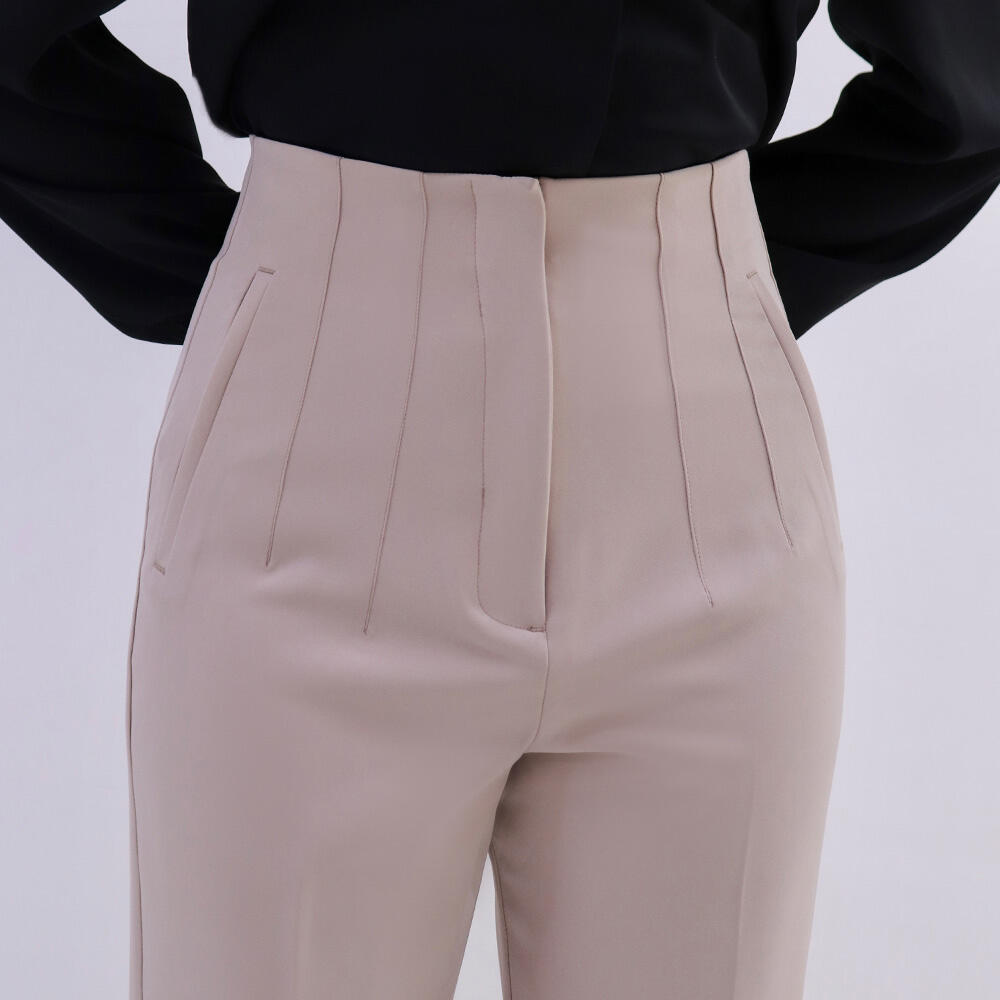 شلوار زنانه ی کرپ پائولا (Paula) سین استایل کد 6129