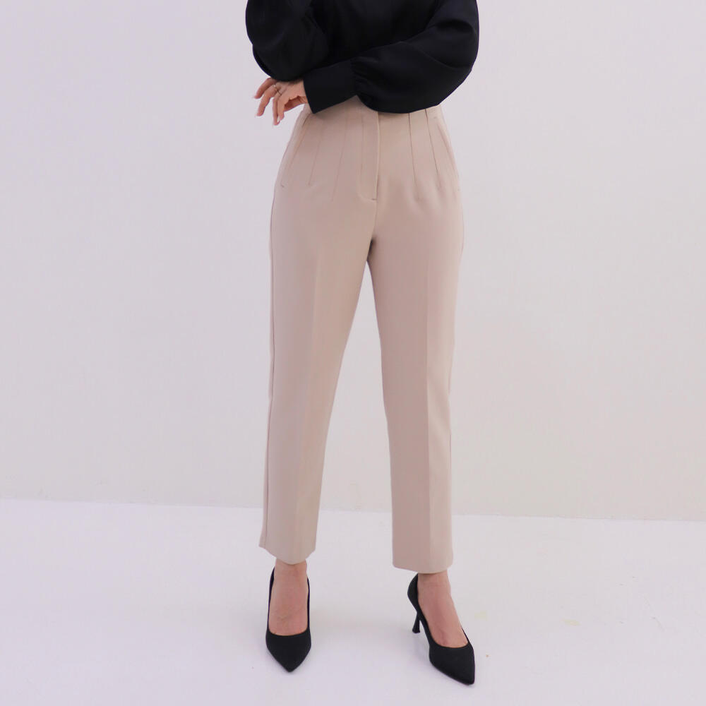 شلوار زنانه ی کرپ پائولا (Paula) سین استایل کد 6129