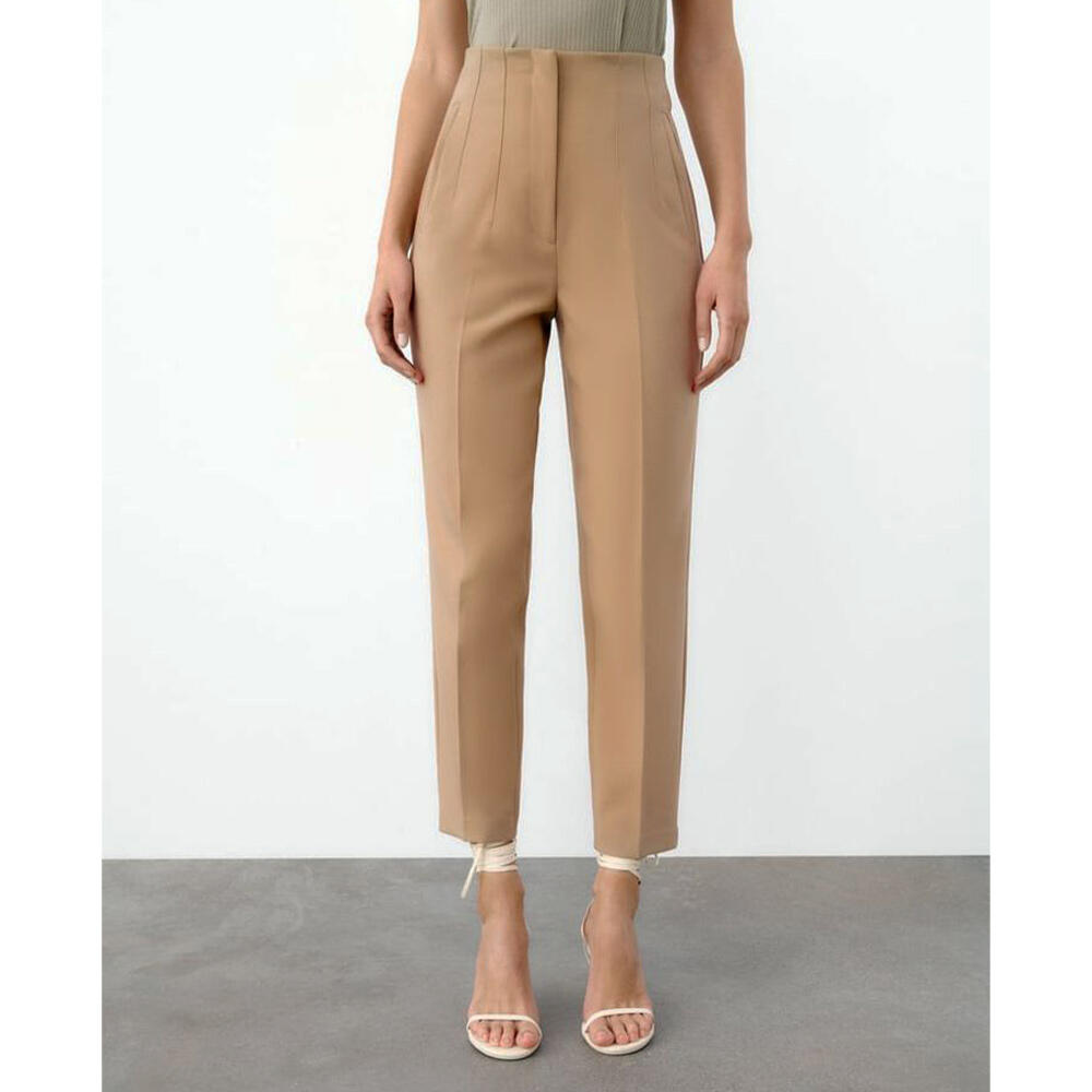 شلوار زنانه ی کرپ پائولا (Paula) سین استایل کد 6129