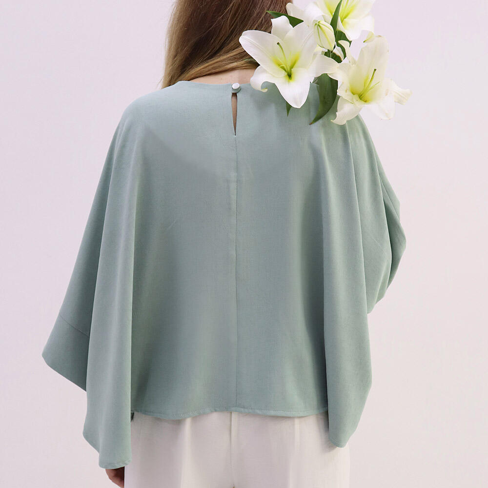 شومیز زنانه آستین کیمونو لینن بیانکا (Bianca) سین استایل