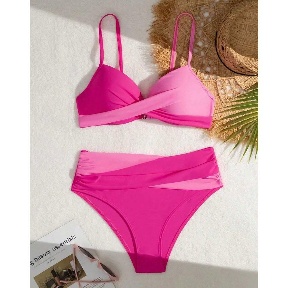 مایو زنانه دو تکه کاپدار تریک (Treak) برند شین Shein