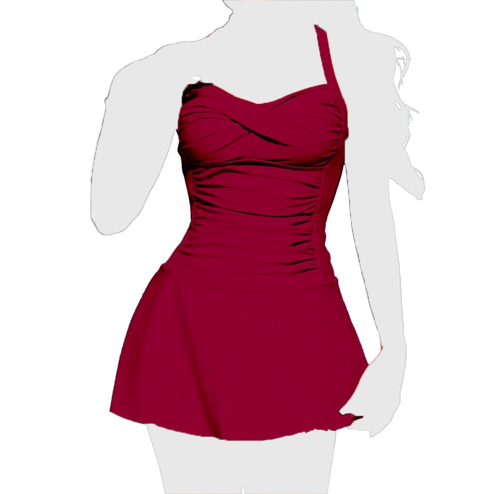 مایو زنانه دو تیکه دامن دار کنی (kenny) از برند شین (shein)