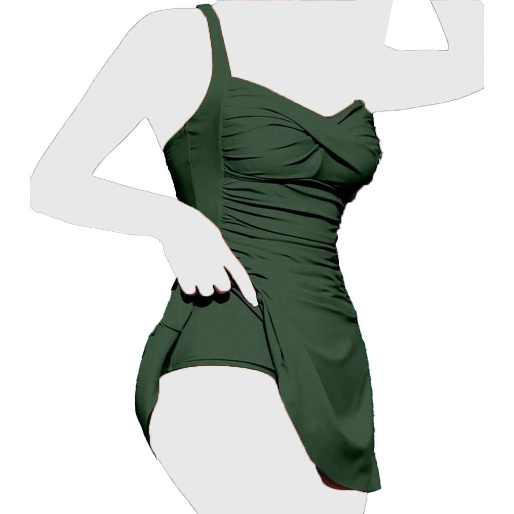 مایو زنانه دو تیکه دامن دار کنی (kenny) از برند شین (shein)