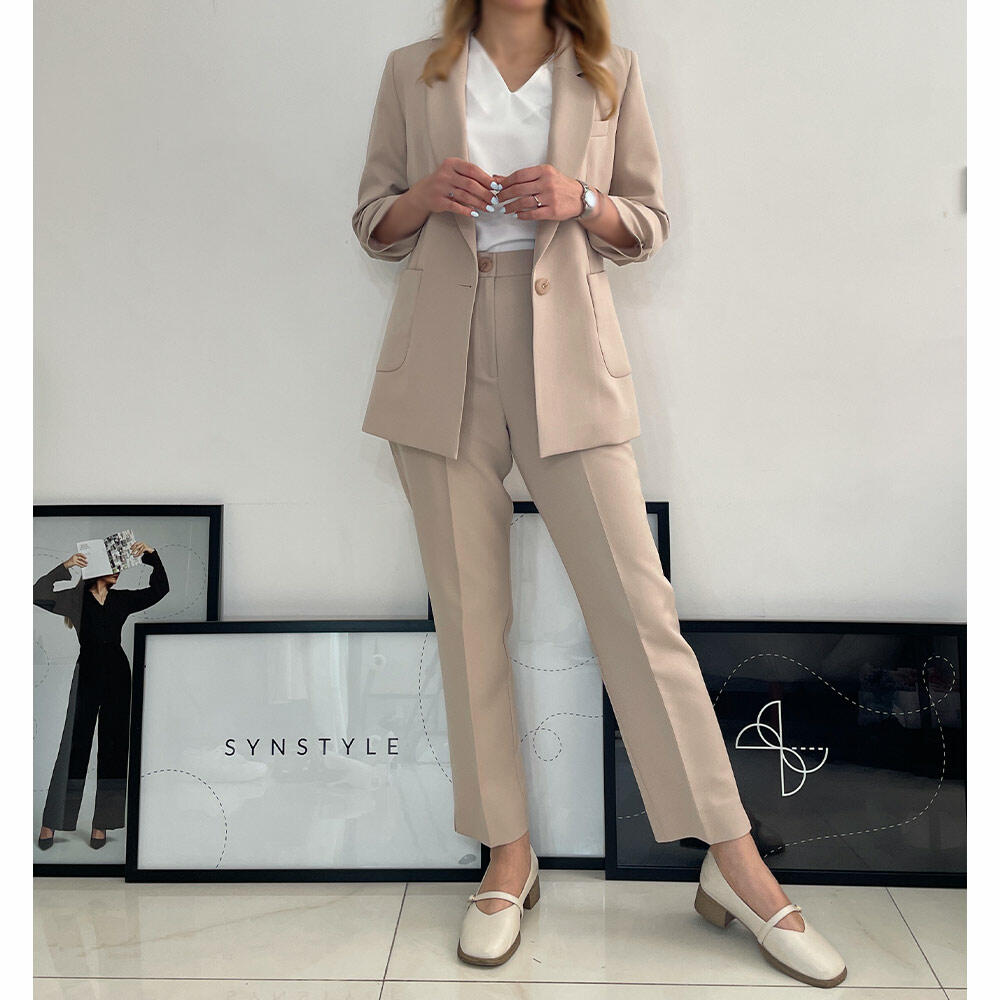 کت و شلوار زنانه کرپ کلودیا (Claudia) کد 5252