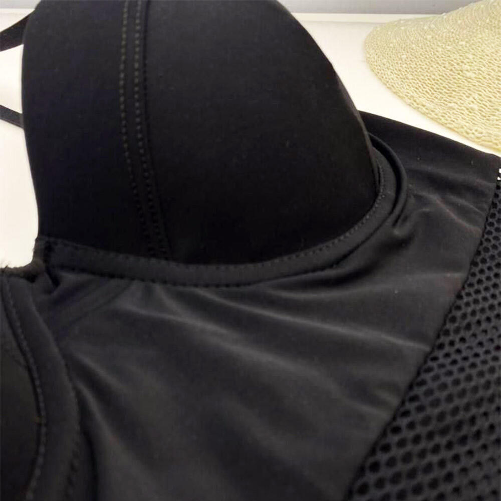 مایو زنانه مشکی کاپدار کلارین (Kelarin) سین استایل