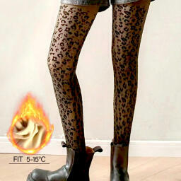 جوراب شلواری توکرکی سه بعدی پلنگی نارسیس (Narsis)