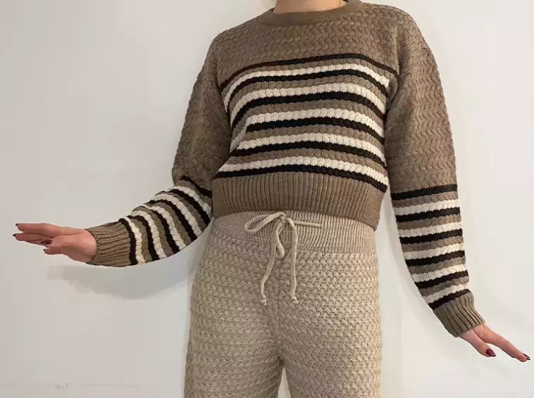 بافت زنانه راه راه رندا (Renda)